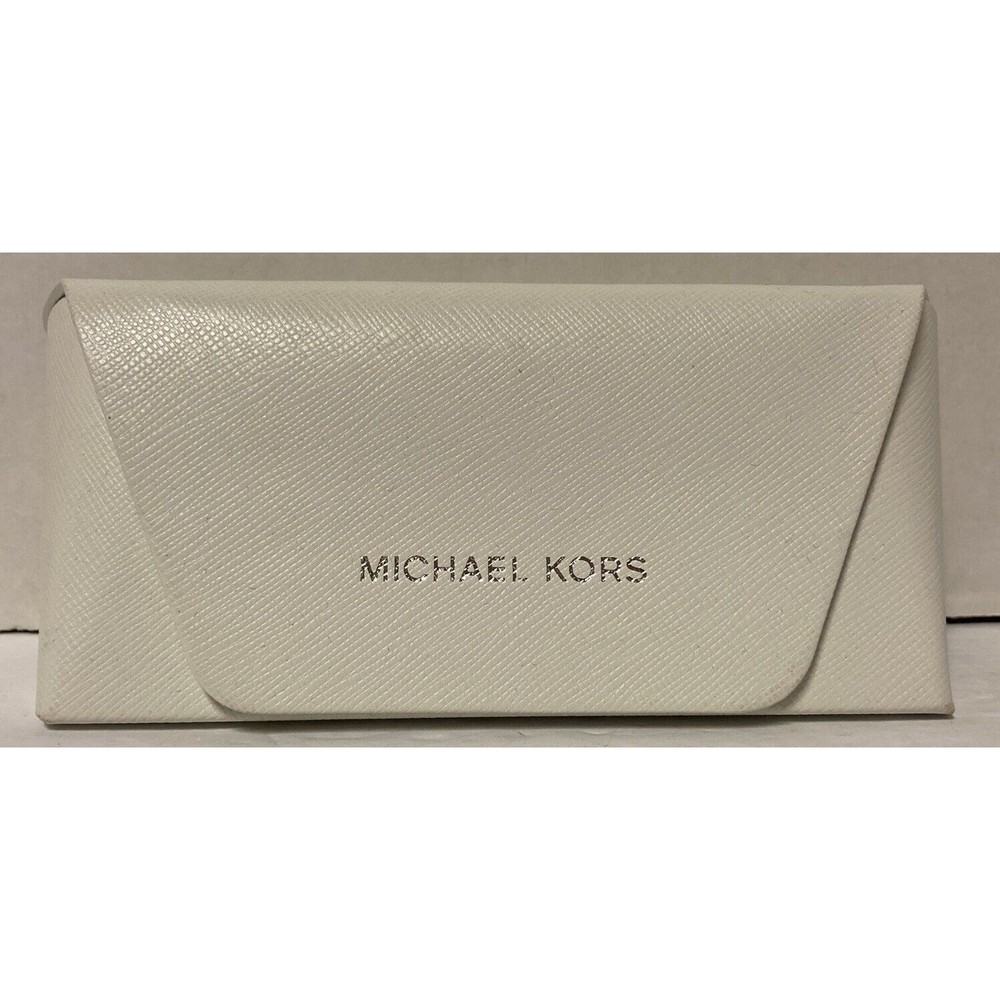 MICHAEL KORS EYEGLASSES SUNGLASSES WHITE FLIP SNAP CASE